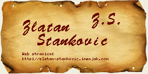Zlatan Stanković vizit kartica